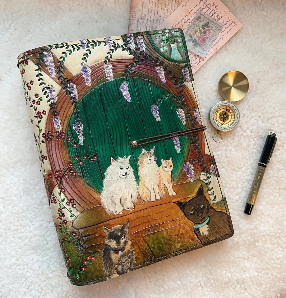 All Sizes Hobbit-door Travelers Notebook Elrohir Leather A5 B6 Cahier B6 Lord  Rings LO TR Fairy Door Journal Grimoire Bujo 